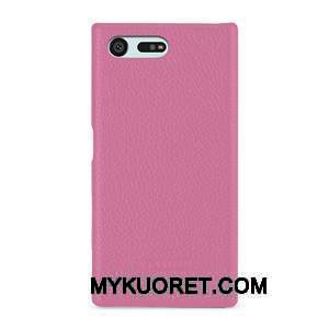 Kuori Sony Xperia X Compact Nahka Vihreä Liukumaton, Kotelo Sony Xperia X Compact Suojaus Puhelimen Kuoret