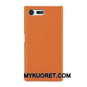 Kuori Sony Xperia X Compact Nahka Vihreä Liukumaton, Kotelo Sony Xperia X Compact Suojaus Puhelimen Kuoret