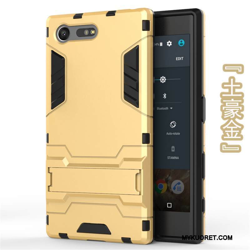 Kuori Sony Xperia X Compact Pehmeä Neste Murtumaton Kova, Kotelo Sony Xperia X Compact Suojaus Puhelimen Kuoret Kulta