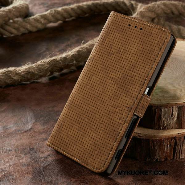 Kuori Sony Xperia X Compact Salkku Kukkakuvio Puhelimen Kuoret, Kotelo Sony Xperia X Compact Nahka