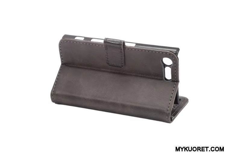 Kuori Sony Xperia X Compact Suojaus Kortti Liiketoiminta, Kotelo Sony Xperia X Compact Nahka Vaalean Puhelimen Kuoret