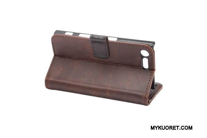 Kuori Sony Xperia X Compact Suojaus Kortti Liiketoiminta, Kotelo Sony Xperia X Compact Nahka Vaalean Puhelimen Kuoret