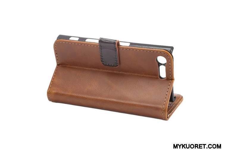 Kuori Sony Xperia X Compact Suojaus Kortti Liiketoiminta, Kotelo Sony Xperia X Compact Nahka Vaalean Puhelimen Kuoret