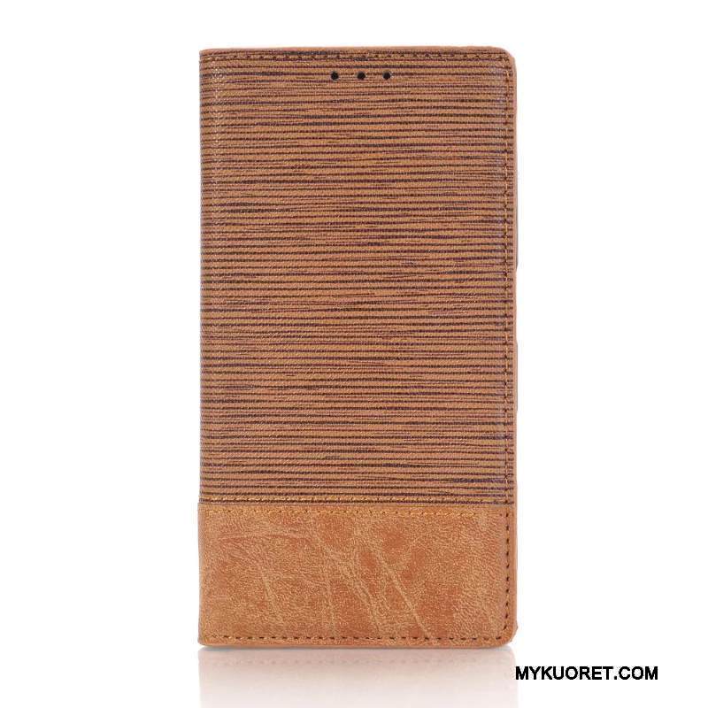 Kuori Sony Xperia X Compact Suojaus Vaalean, Kotelo Sony Xperia X Compact Nahka