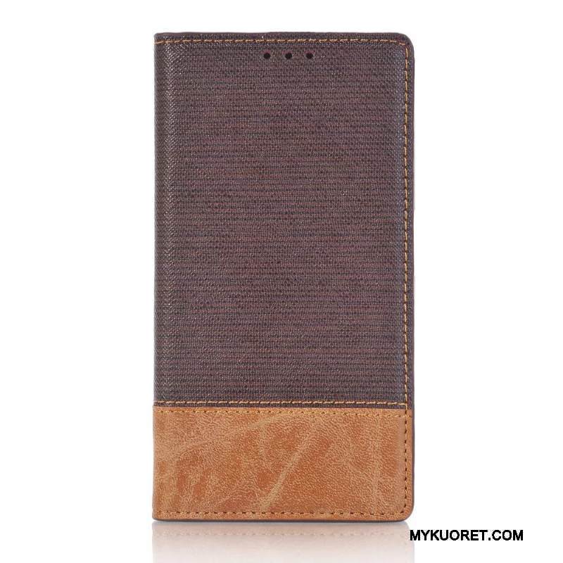 Kuori Sony Xperia X Compact Suojaus Vaalean, Kotelo Sony Xperia X Compact Nahka