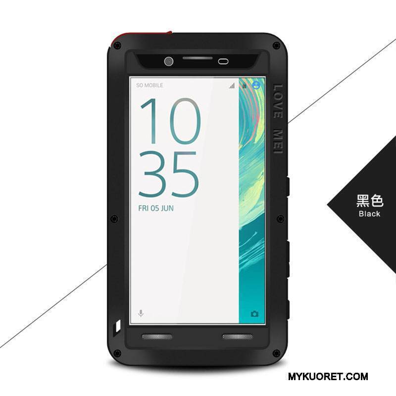 Kuori Sony Xperia X Laukut Keltainen Puhelimen Kuoret, Kotelo Sony Xperia X Suojaus Murtumaton Kolme Puolustusta