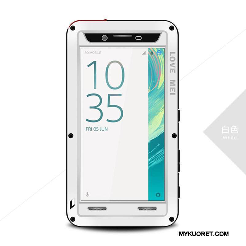 Kuori Sony Xperia X Laukut Keltainen Puhelimen Kuoret, Kotelo Sony Xperia X Suojaus Murtumaton Kolme Puolustusta