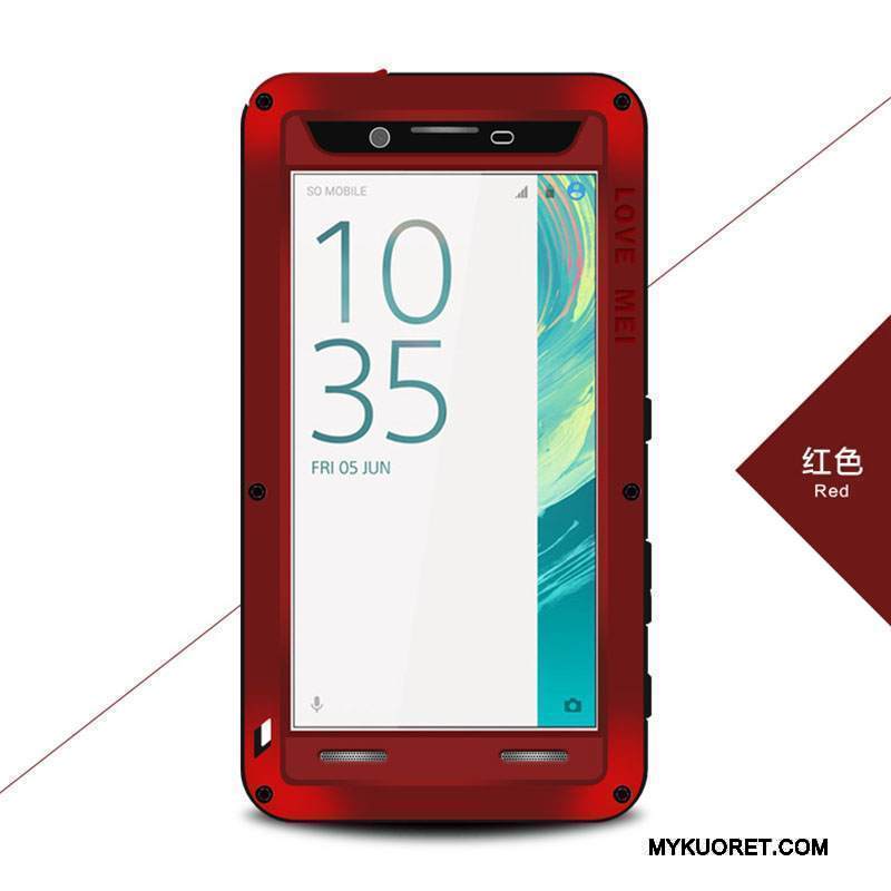 Kuori Sony Xperia X Laukut Keltainen Puhelimen Kuoret, Kotelo Sony Xperia X Suojaus Murtumaton Kolme Puolustusta