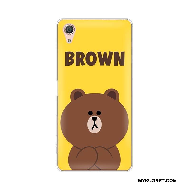 Kuori Sony Xperia X Pehmeä Neste Murtumaton Ultra, Kotelo Sony Xperia X Silikoni Puhelimen Kuoret Keltainen