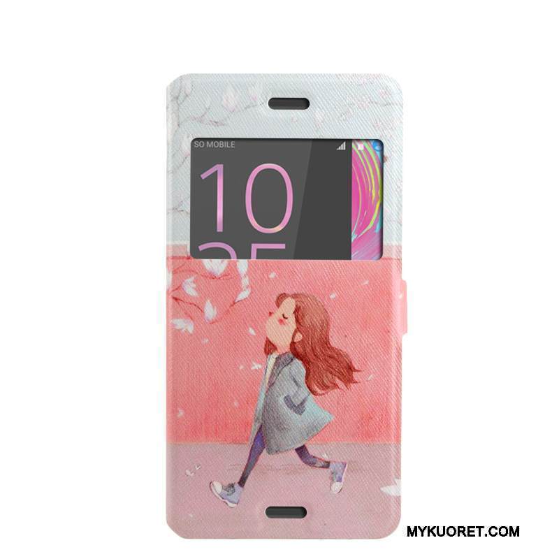 Kuori Sony Xperia X Performance Kuoret Sininen Avaa Ikkuna, Kotelo Sony Xperia X Performance Pehmeä Neste Trendi Puhelimen Kuoret