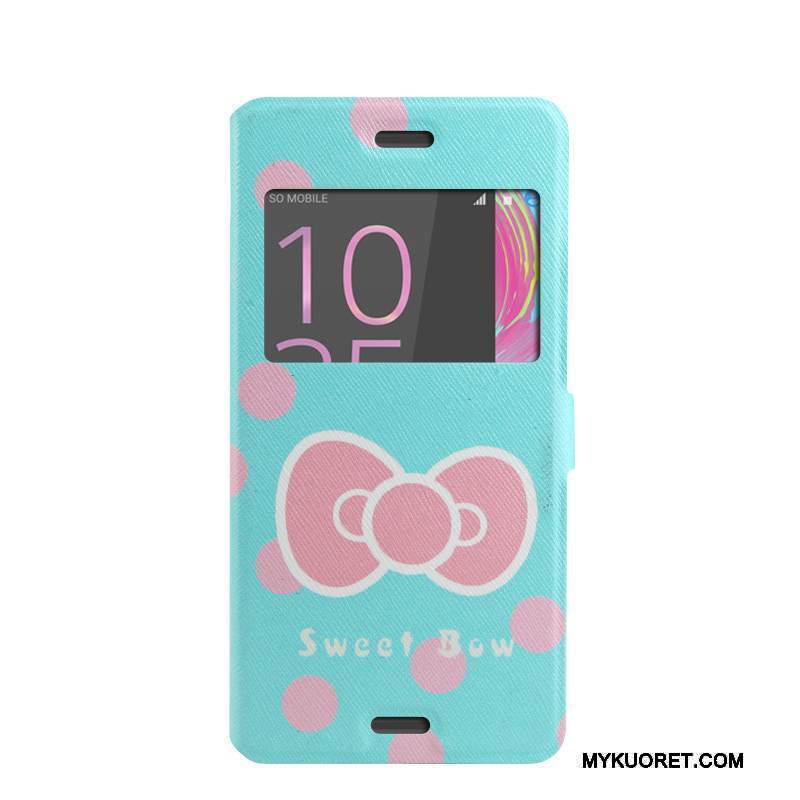 Kuori Sony Xperia X Performance Pehmeä Neste Jauhe Trendi, Kotelo Sony Xperia X Performance Tuki Puhelimen Kuoret Avaa Ikkuna