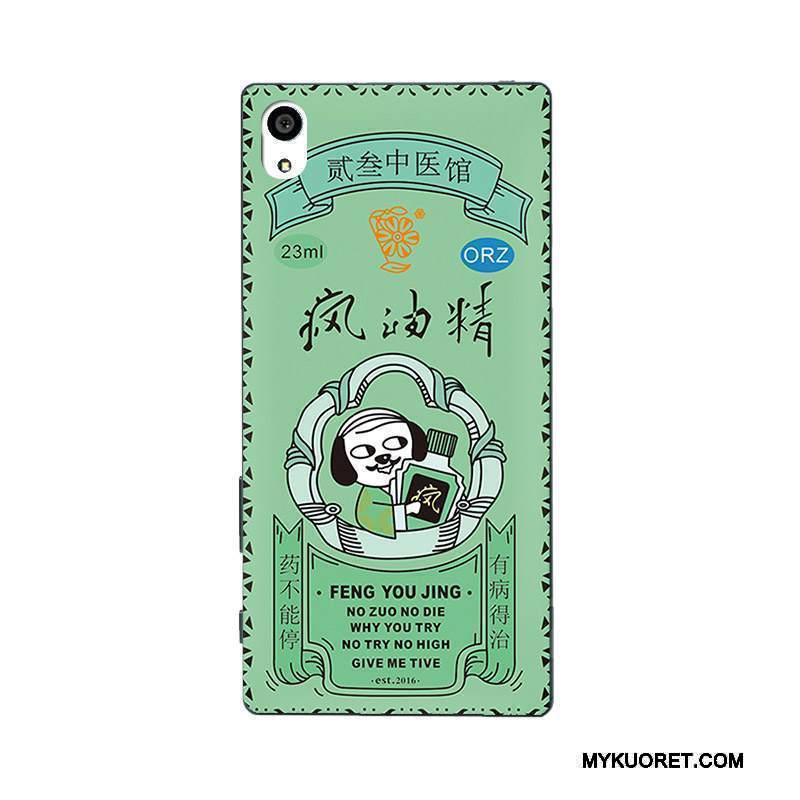 Kuori Sony Xperia X Performance Silikoni Ultra Muokata, Kotelo Sony Xperia X Performance Pehmeä Neste Vihreä Puhelimen Kuoret