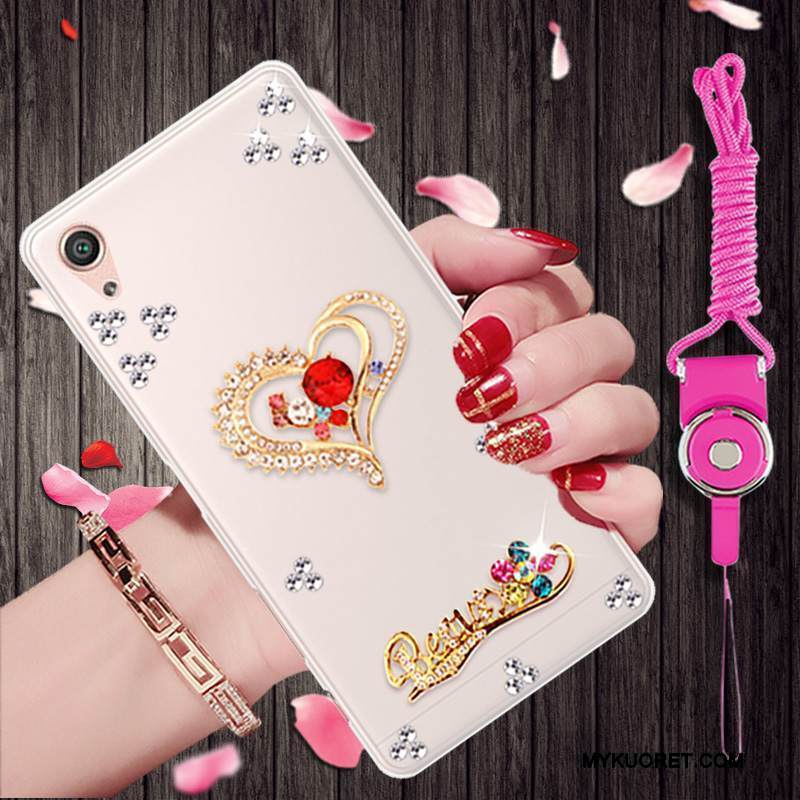 Kuori Sony Xperia X Performance Strassi Kulta Trendi, Kotelo Sony Xperia X Performance Suojaus Puhelimen Kuoret