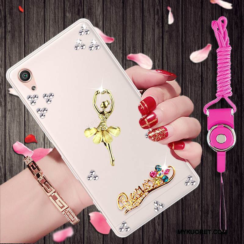 Kuori Sony Xperia X Performance Strassi Kulta Trendi, Kotelo Sony Xperia X Performance Suojaus Puhelimen Kuoret