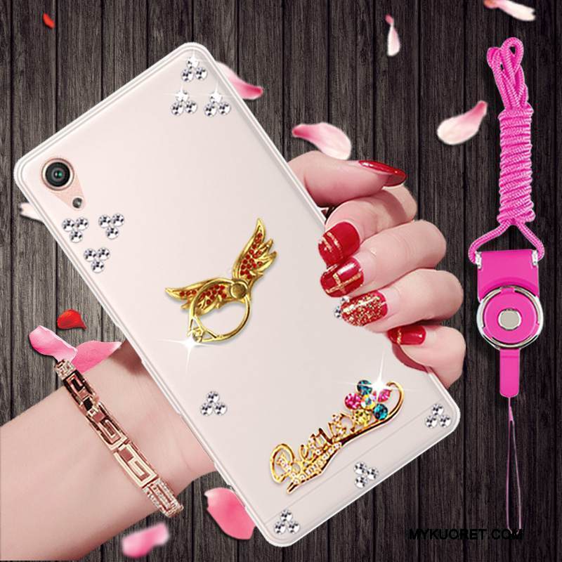 Kuori Sony Xperia X Performance Strassi Kulta Trendi, Kotelo Sony Xperia X Performance Suojaus Puhelimen Kuoret