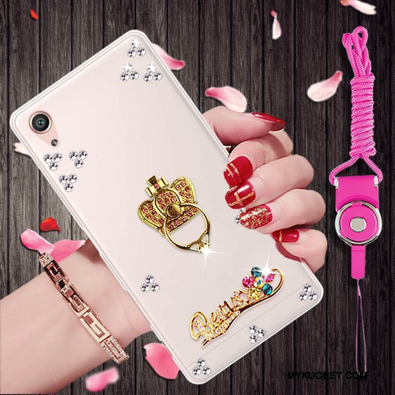 Kuori Sony Xperia X Performance Strassi Kulta Trendi, Kotelo Sony Xperia X Performance Suojaus Puhelimen Kuoret