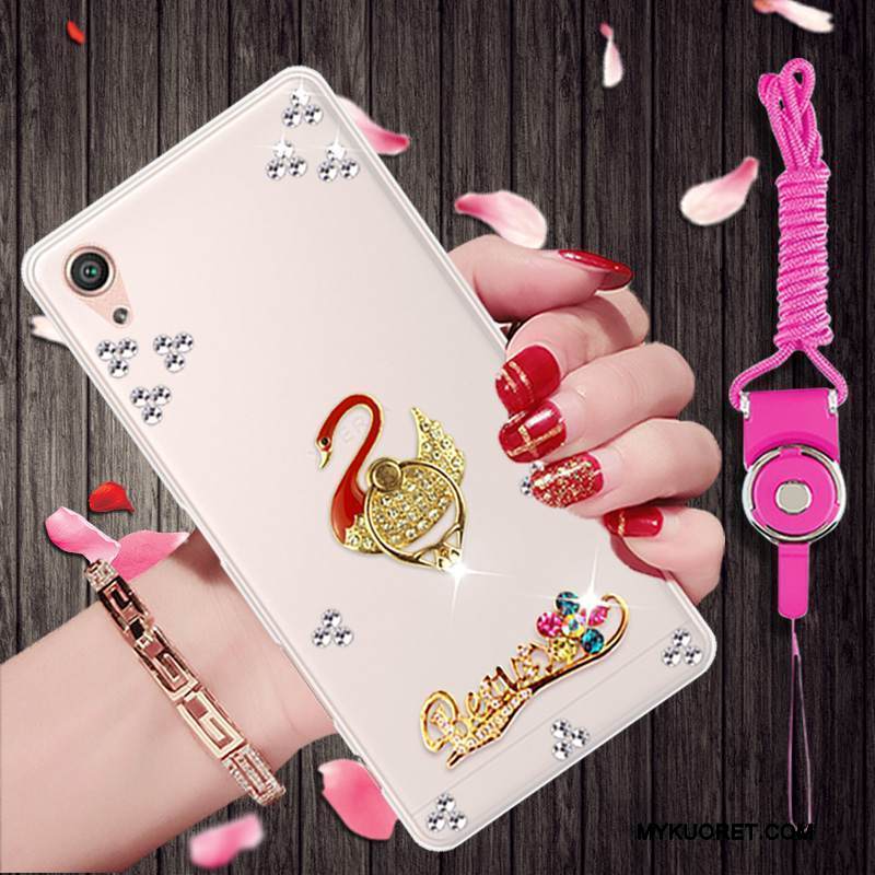 Kuori Sony Xperia X Performance Strassi Kulta Trendi, Kotelo Sony Xperia X Performance Suojaus Puhelimen Kuoret