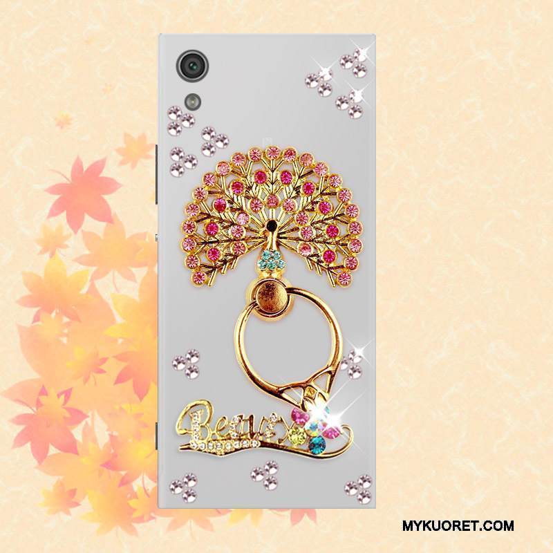 Kuori Sony Xperia X Suojaus Murtumaton Puhelimen Kuoret, Kotelo Sony Xperia X Pehmeä Neste Kulta Läpinäkyvä