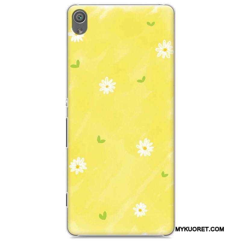 Kuori Sony Xperia Xa Luova Puhelimen Kuoret Kova, Kotelo Sony Xperia Xa Maalaus Keltainen