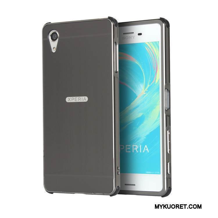 Kuori Sony Xperia Xa Metalli Kulta Peili, Kotelo Sony Xperia Xa Suojaus Murtumaton Kehys