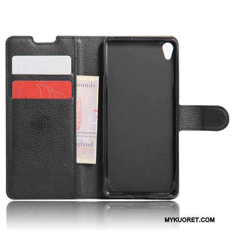 Kuori Sony Xperia Xa Nahka Punainen Kortti, Kotelo Sony Xperia Xa Suojaus Puhelimen Kuoret