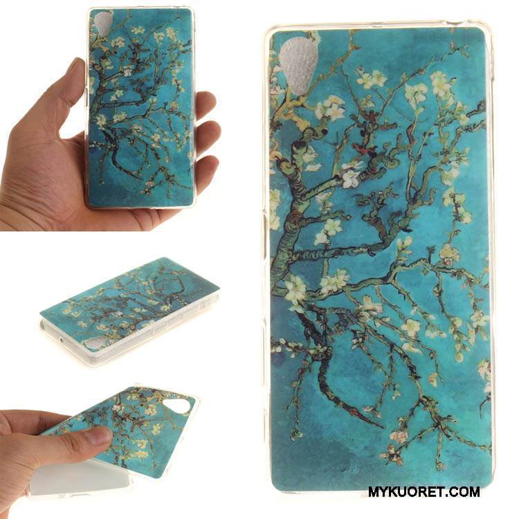 Kuori Sony Xperia Xa Pehmeä Neste Puhelimen Kuoret Keltainen, Kotelo Sony Xperia Xa Sarjakuva Ripustettavat Koristeet Murtumaton