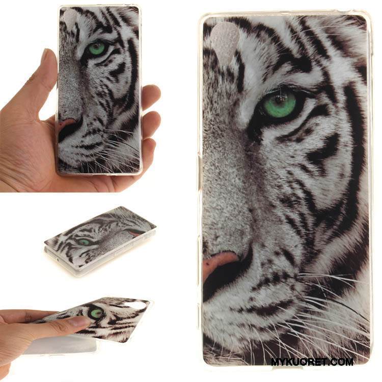 Kuori Sony Xperia Xa Pehmeä Neste Puhelimen Kuoret Keltainen, Kotelo Sony Xperia Xa Sarjakuva Ripustettavat Koristeet Murtumaton