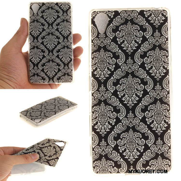 Kuori Sony Xperia Xa Pehmeä Neste Puhelimen Kuoret Keltainen, Kotelo Sony Xperia Xa Sarjakuva Ripustettavat Koristeet Murtumaton