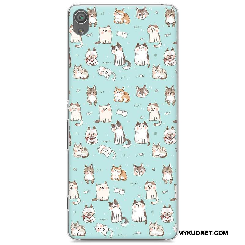 Kuori Sony Xperia Xa Sarjakuva Kova Puhelimen Kuoret, Kotelo Sony Xperia Xa Suojaus Trendi Vihreä