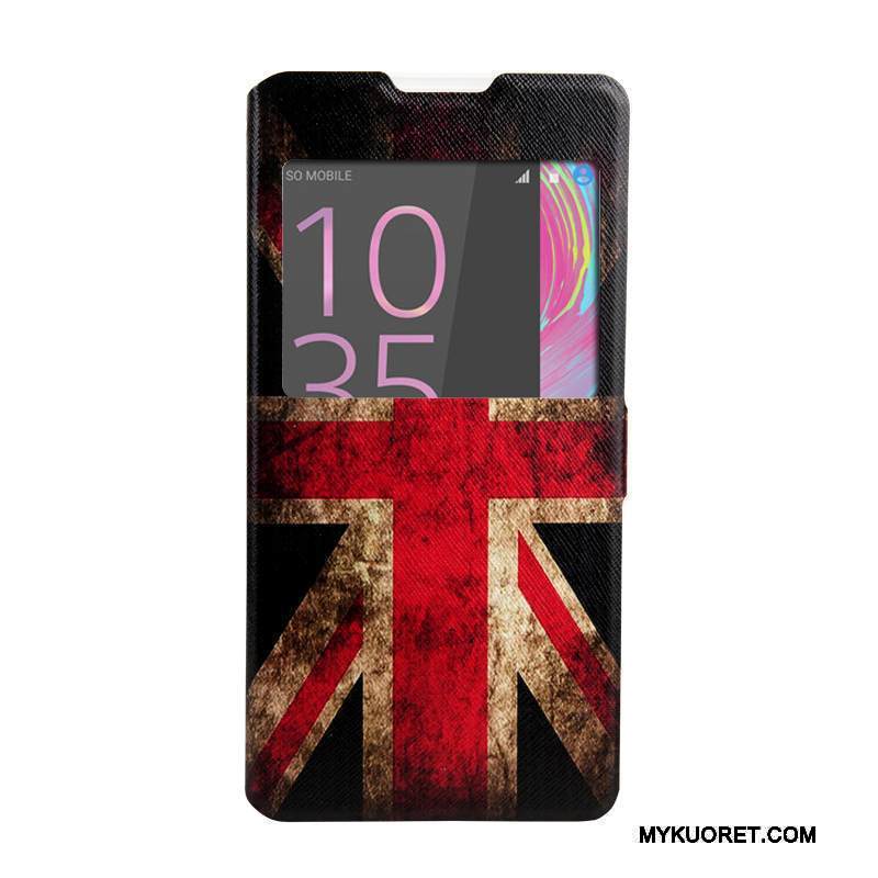 Kuori Sony Xperia Xa Ultra Nahka Jauhe Windows, Kotelo Sony Xperia Xa Ultra Kuoret