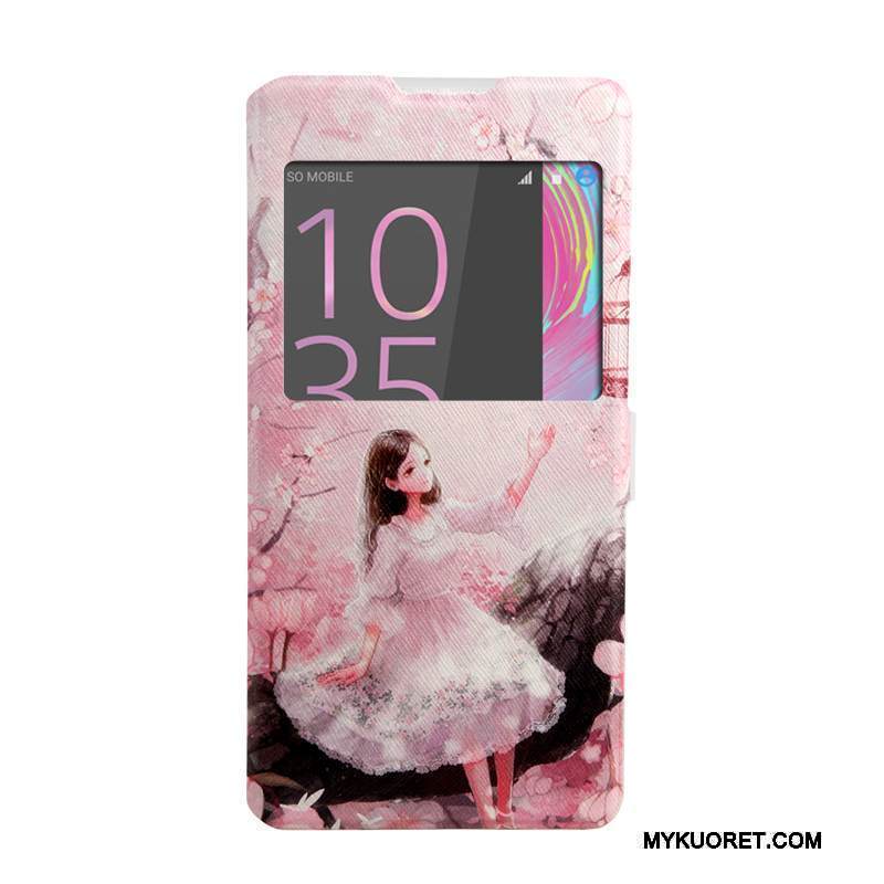 Kuori Sony Xperia Xa Ultra Nahka Jauhe Windows, Kotelo Sony Xperia Xa Ultra Kuoret