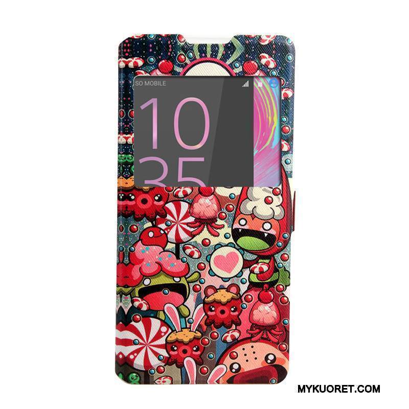 Kuori Sony Xperia Xa Ultra Nahka Jauhe Windows, Kotelo Sony Xperia Xa Ultra Kuoret