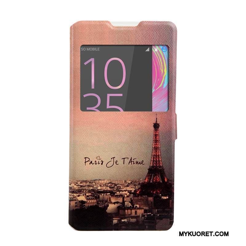 Kuori Sony Xperia Xa Ultra Nahka Jauhe Windows, Kotelo Sony Xperia Xa Ultra Kuoret