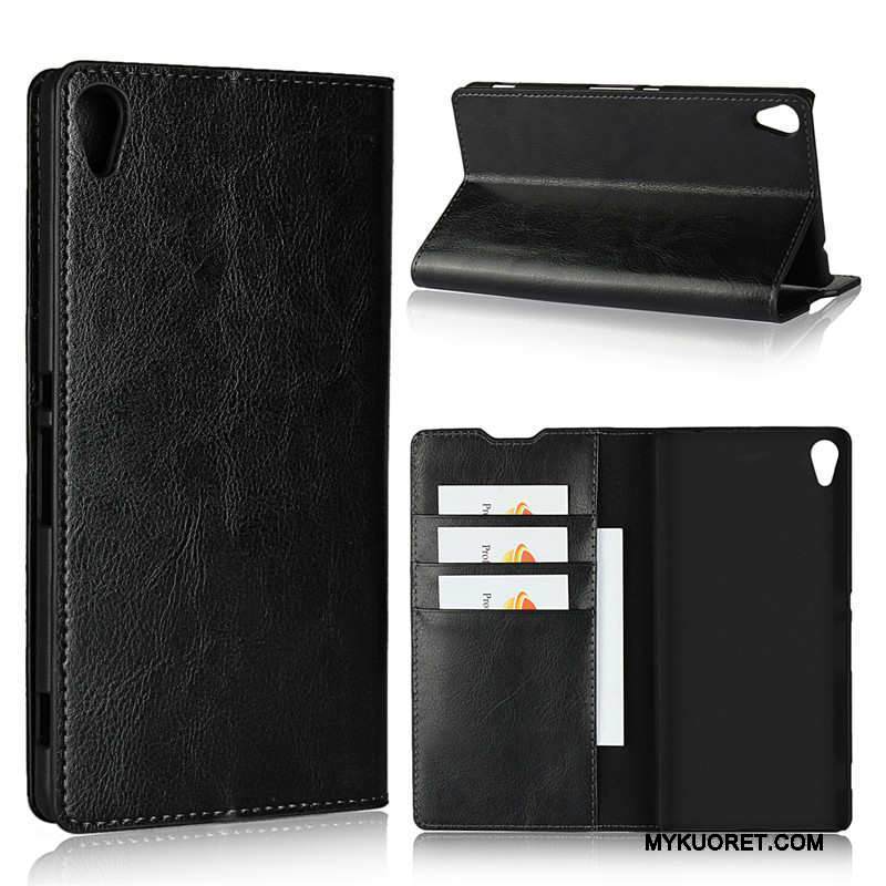 Kuori Sony Xperia Xa Ultra Nahka Puhelimen Kuoret Vaalean, Kotelo Sony Xperia Xa Ultra Suojaus