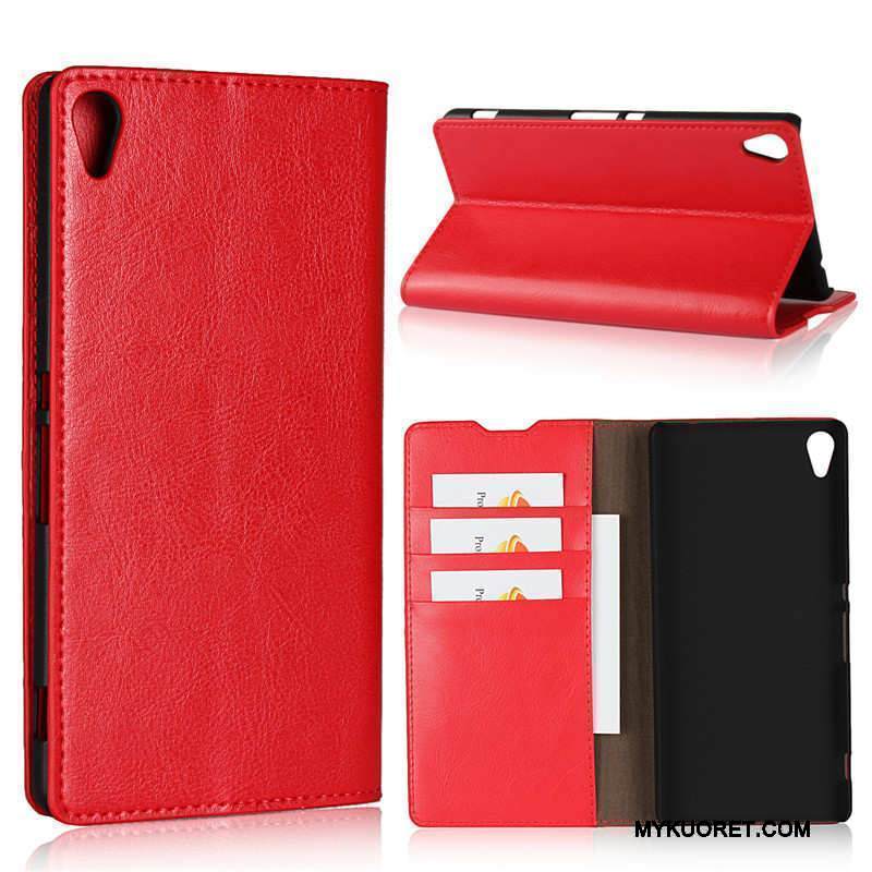 Kuori Sony Xperia Xa Ultra Nahka Puhelimen Kuoret Vaalean, Kotelo Sony Xperia Xa Ultra Suojaus