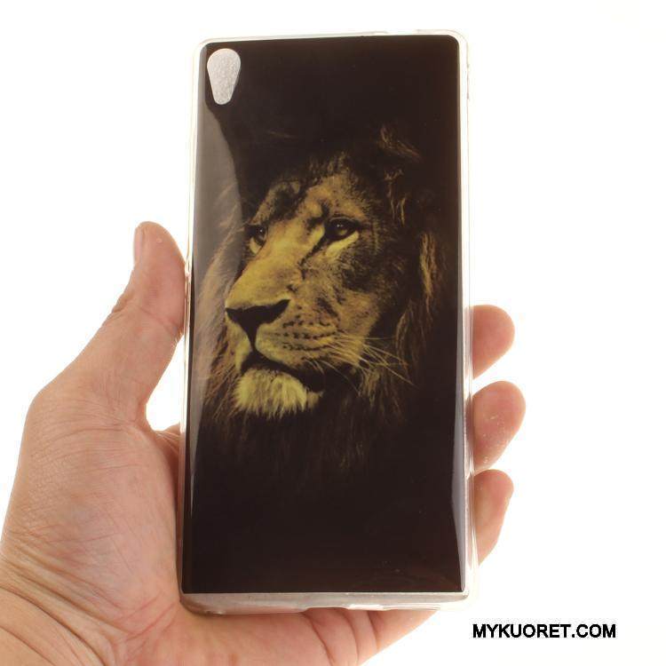 Kuori Sony Xperia Xa Ultra Pehmeä Neste Keltainen Puhelimen Kuoret, Kotelo Sony Xperia Xa Ultra Sarjakuva Ripustettavat Koristeet