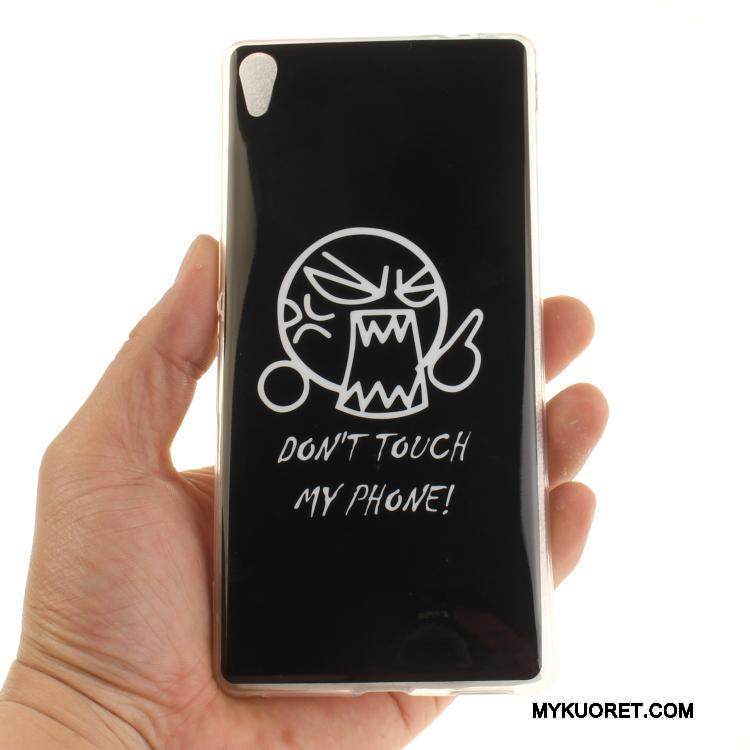 Kuori Sony Xperia Xa Ultra Pehmeä Neste Keltainen Puhelimen Kuoret, Kotelo Sony Xperia Xa Ultra Sarjakuva Ripustettavat Koristeet