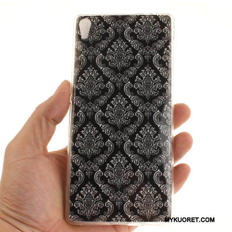 Kuori Sony Xperia Xa Ultra Pehmeä Neste Keltainen Puhelimen Kuoret, Kotelo Sony Xperia Xa Ultra Sarjakuva Ripustettavat Koristeet