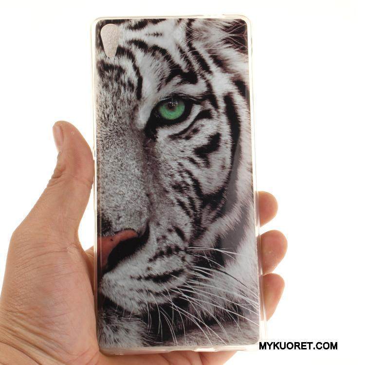 Kuori Sony Xperia Xa Ultra Pehmeä Neste Keltainen Puhelimen Kuoret, Kotelo Sony Xperia Xa Ultra Sarjakuva Ripustettavat Koristeet