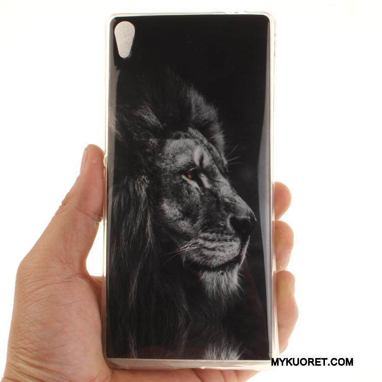 Kuori Sony Xperia Xa Ultra Pehmeä Neste Keltainen Puhelimen Kuoret, Kotelo Sony Xperia Xa Ultra Sarjakuva Ripustettavat Koristeet