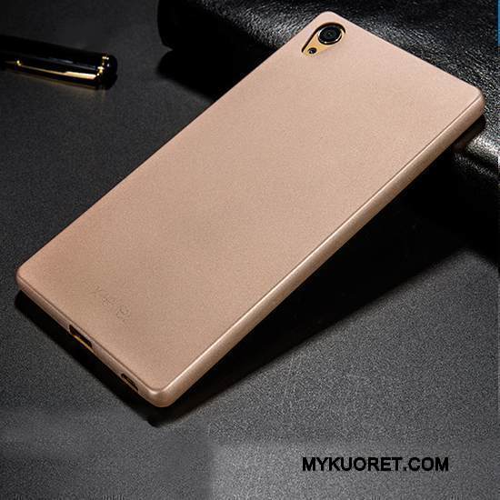 Kuori Sony Xperia Xa Ultra Silikoni Puhelimen Kuoret Kulta, Kotelo Sony Xperia Xa Ultra Laukut Pesty Suede Murtumaton