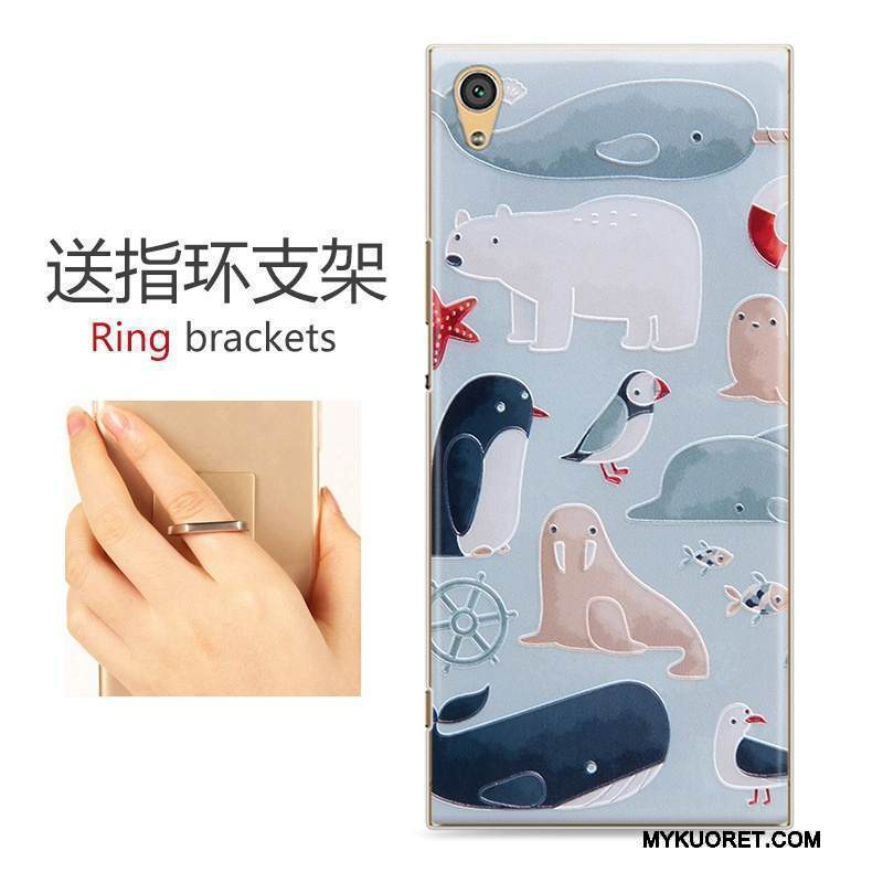 Kuori Sony Xperia Xa1 Kohokuviointi Puhelimen Kuoret Trendi, Kotelo Sony Xperia Xa1 Maalaus Keltainen