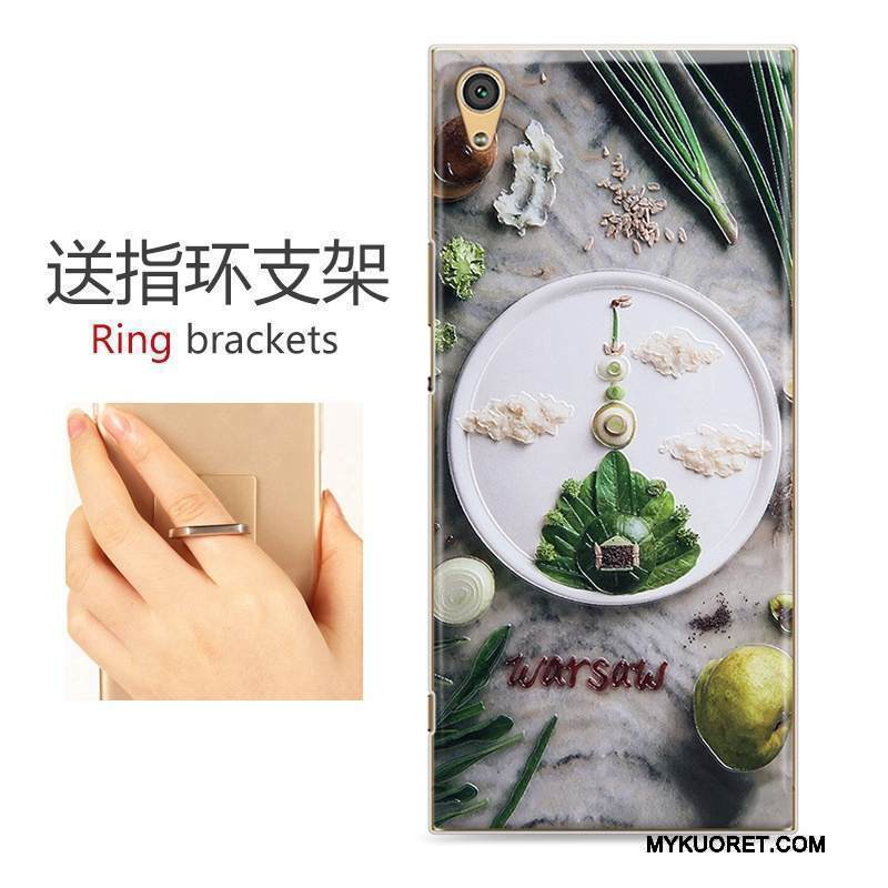 Kuori Sony Xperia Xa1 Kohokuviointi Puhelimen Kuoret Trendi, Kotelo Sony Xperia Xa1 Maalaus Keltainen