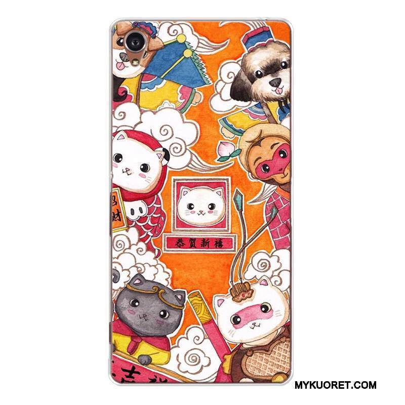 Kuori Sony Xperia Xa1 Laukut Koira Kissa, Kotelo Sony Xperia Xa1 Silikoni Muokata Punainen