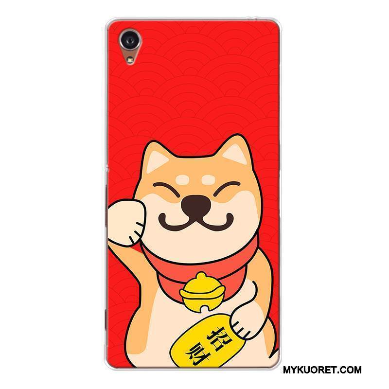 Kuori Sony Xperia Xa1 Laukut Koira Kissa, Kotelo Sony Xperia Xa1 Silikoni Muokata Punainen