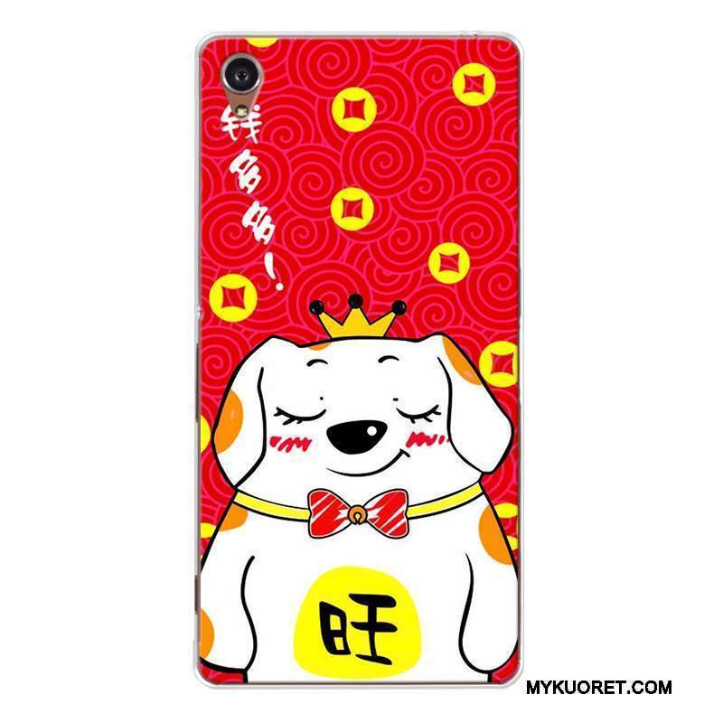 Kuori Sony Xperia Xa1 Laukut Koira Kissa, Kotelo Sony Xperia Xa1 Silikoni Muokata Punainen