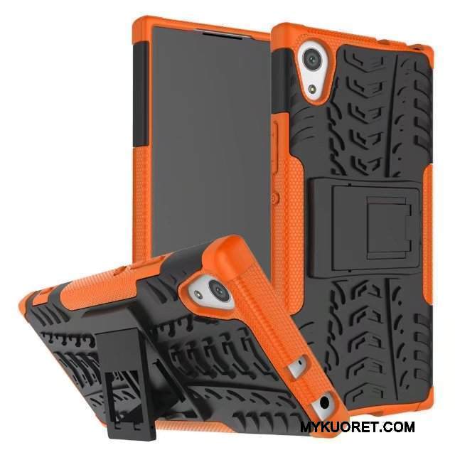 Kuori Sony Xperia Xa1 Laukut Liukumaton Oranssi, Kotelo Sony Xperia Xa1 Suojaus Murtumaton Puhelimen Kuoret