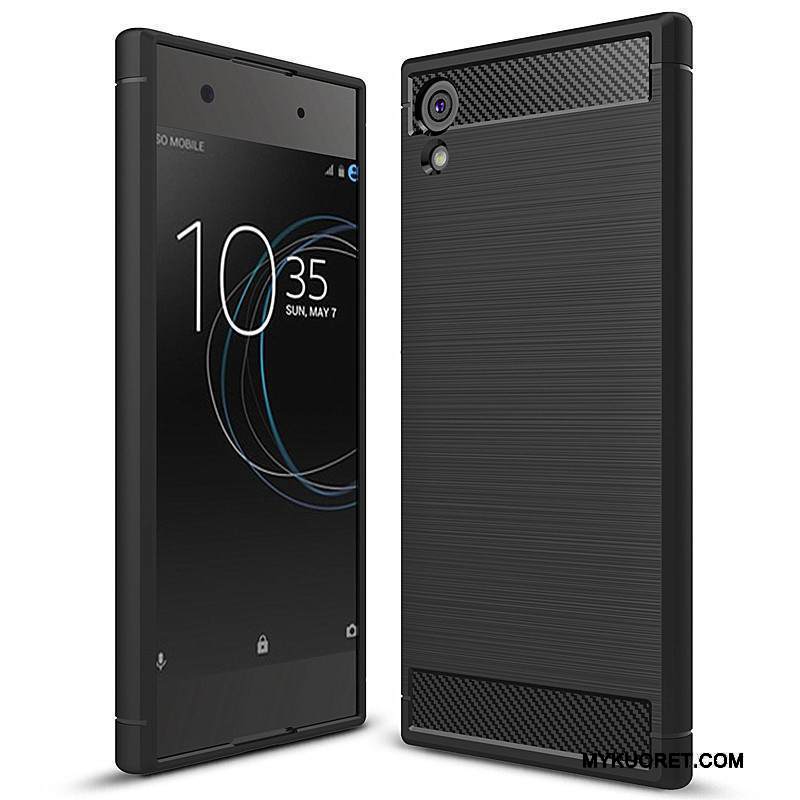Kuori Sony Xperia Xa1 Laukut Puhelimen Kuoret Kuitu, Kotelo Sony Xperia Xa1 Pehmeä Neste Punainen