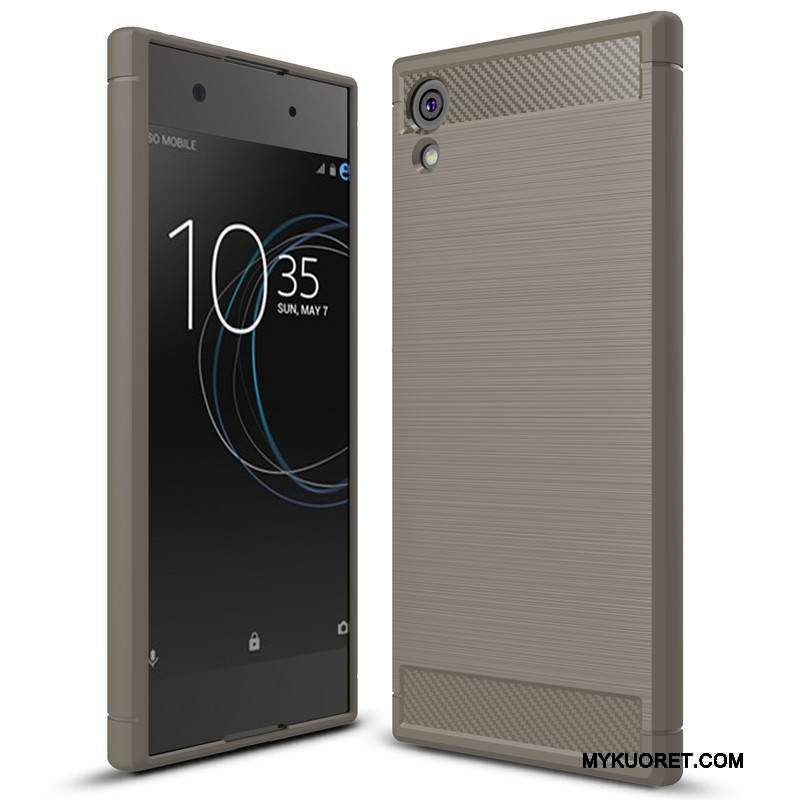 Kuori Sony Xperia Xa1 Laukut Puhelimen Kuoret Kuitu, Kotelo Sony Xperia Xa1 Pehmeä Neste Punainen