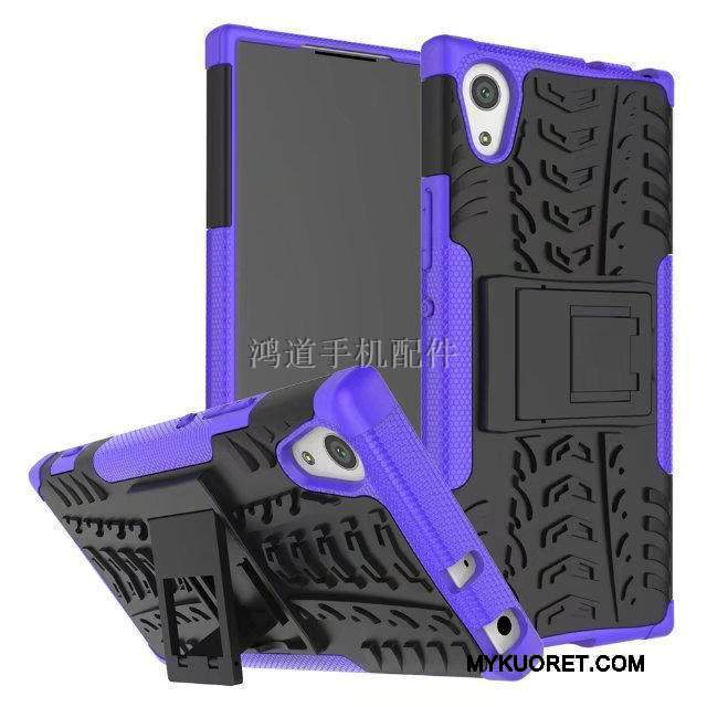 Kuori Sony Xperia Xa1 Laukut Puhelimen Kuoret Kukkakuvio, Kotelo Sony Xperia Xa1 Luova Vihreä Kolme Puolustusta